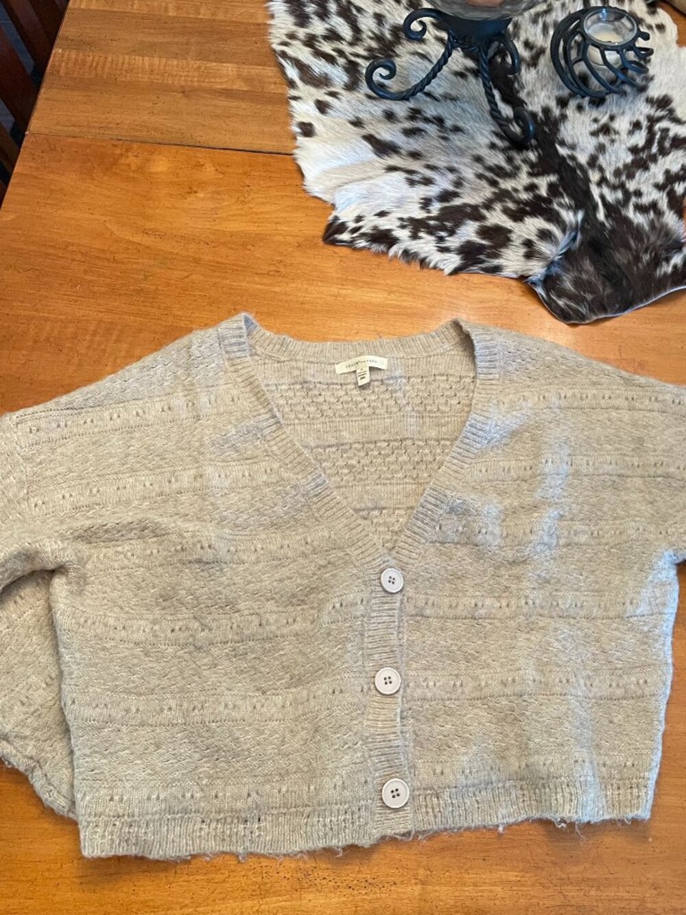 Grade & Gather Oversized Cropped Sweater Size Medium